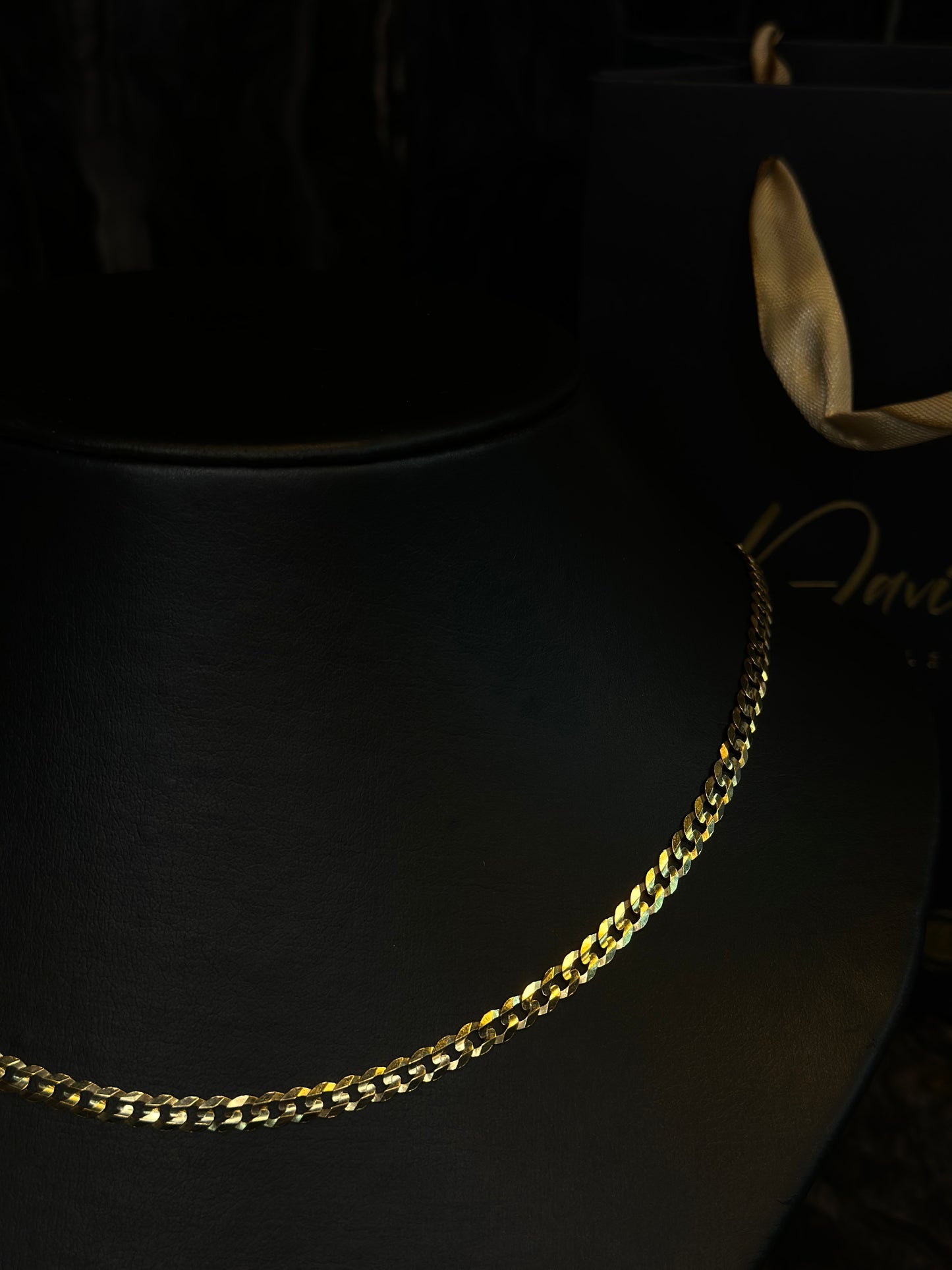 22” 14K Curb Cuban Chain