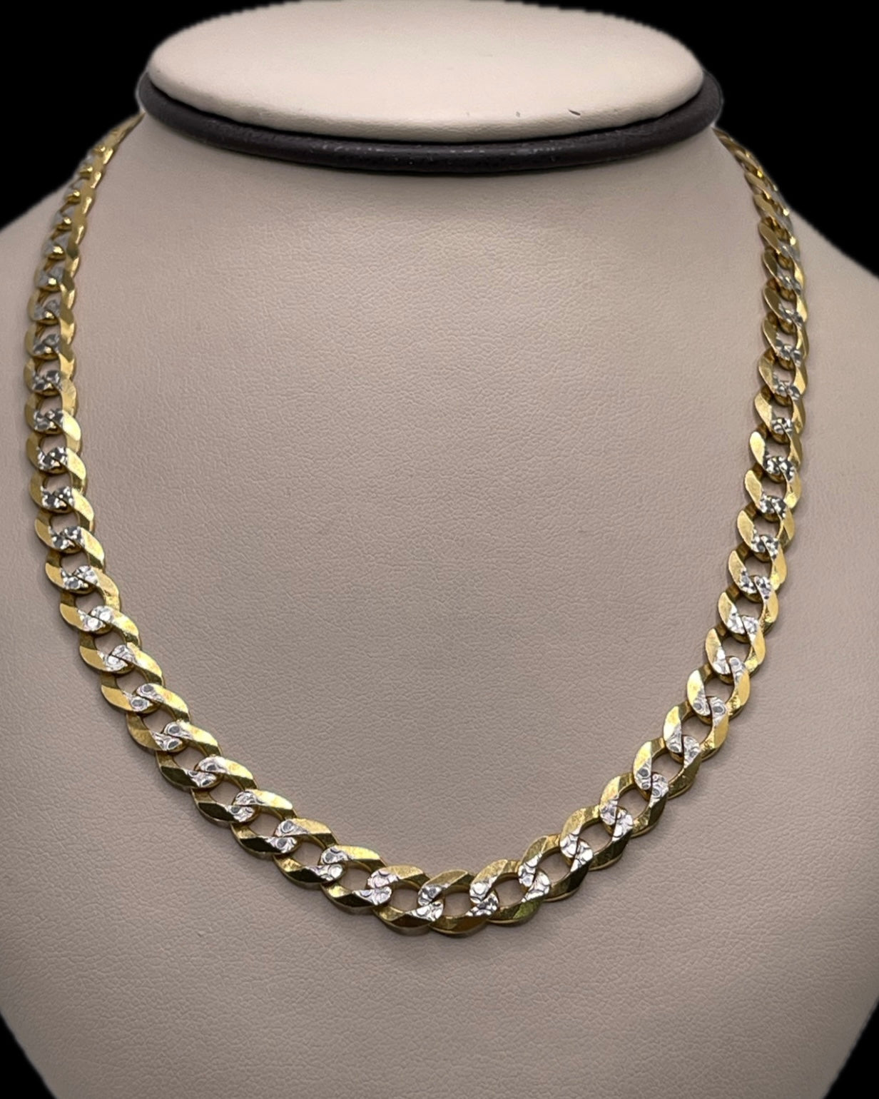 24” Diamond Cut 14K Cuban Link Chain – David's Jewelry