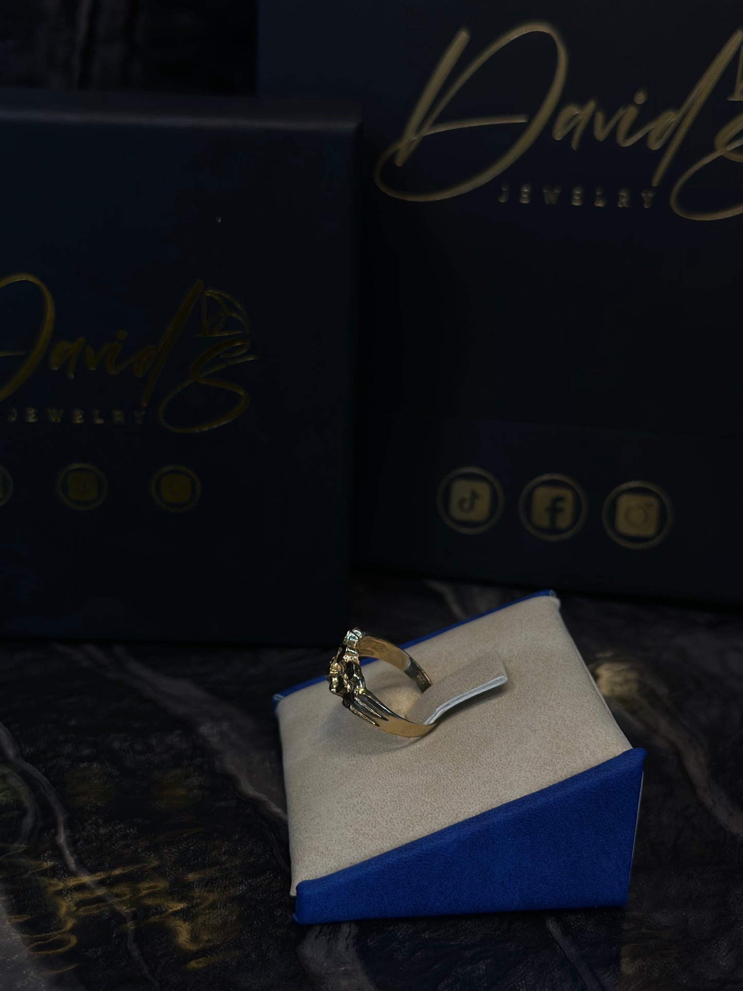 14K Women Nugget Ring