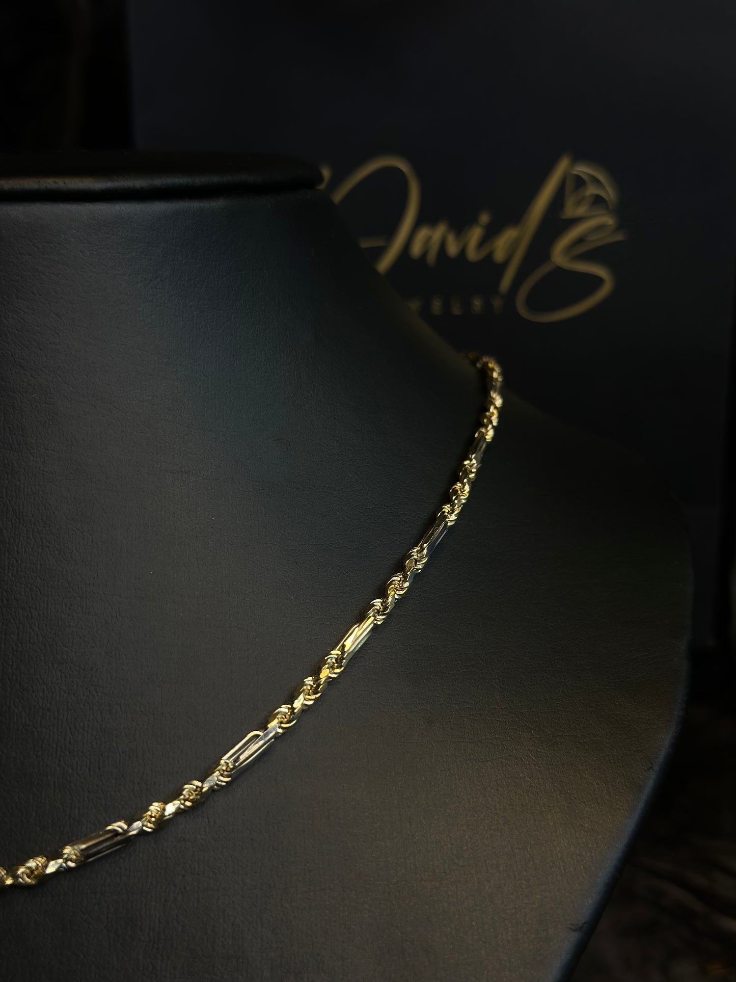 14K 22" Two-Tone Milano Chain
