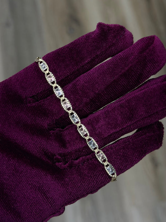 14K 3mm Valentino Bracelet