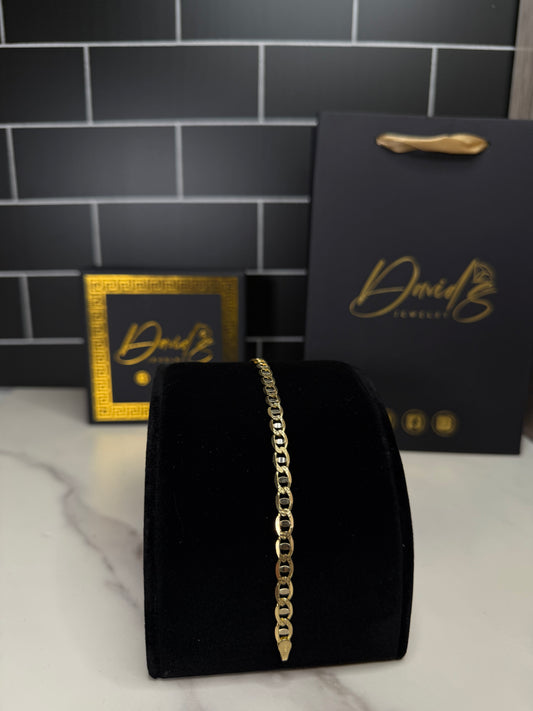 14K Solid Mariner Men Bracelet