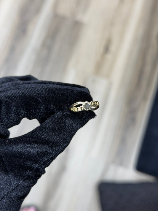 14K Clover Chain Link Women Ring