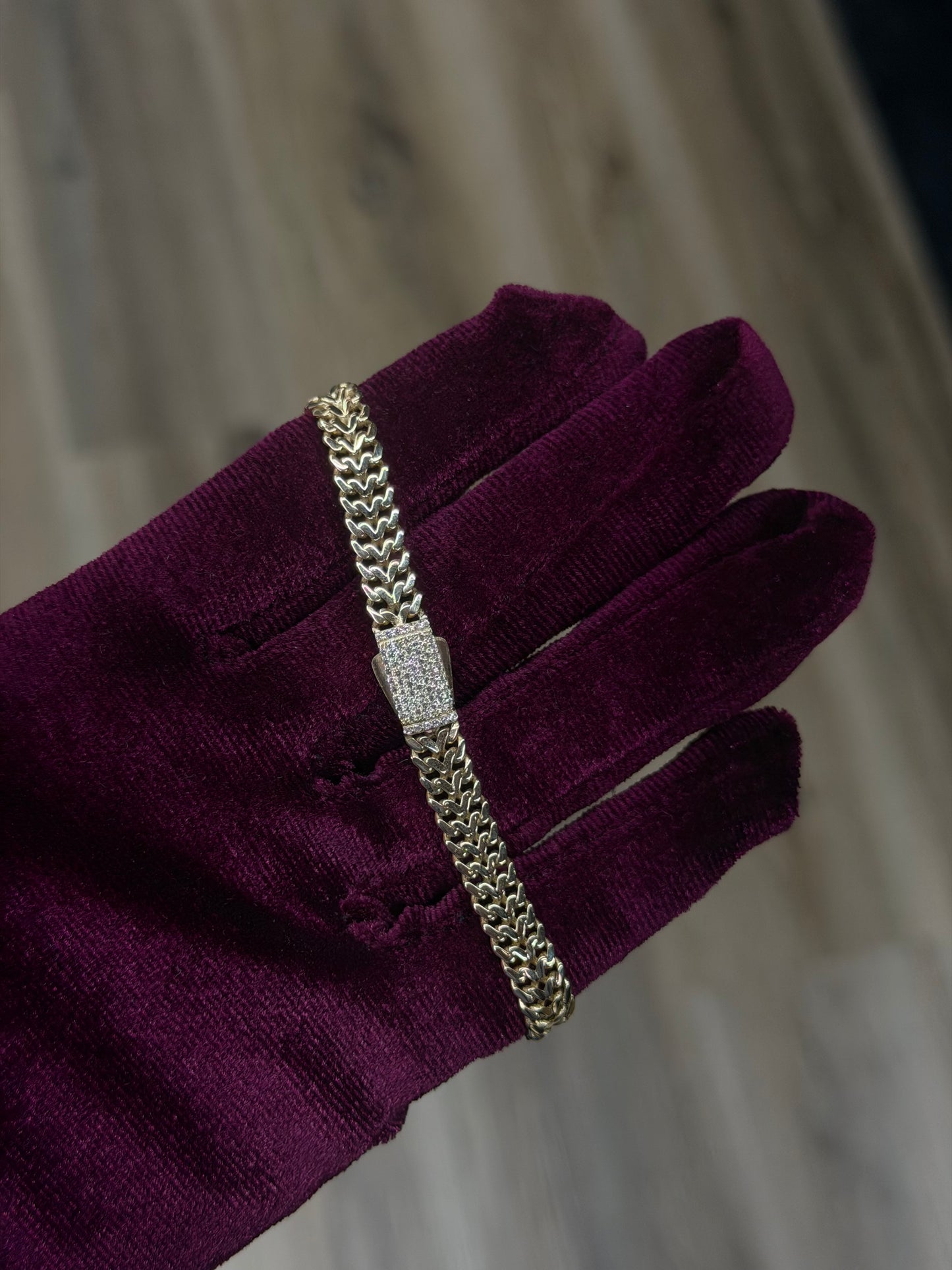 14K 6mm CZ Petatillo Bracelet