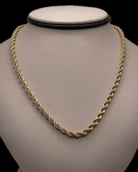 20” 14K Rope Chain (4mm)