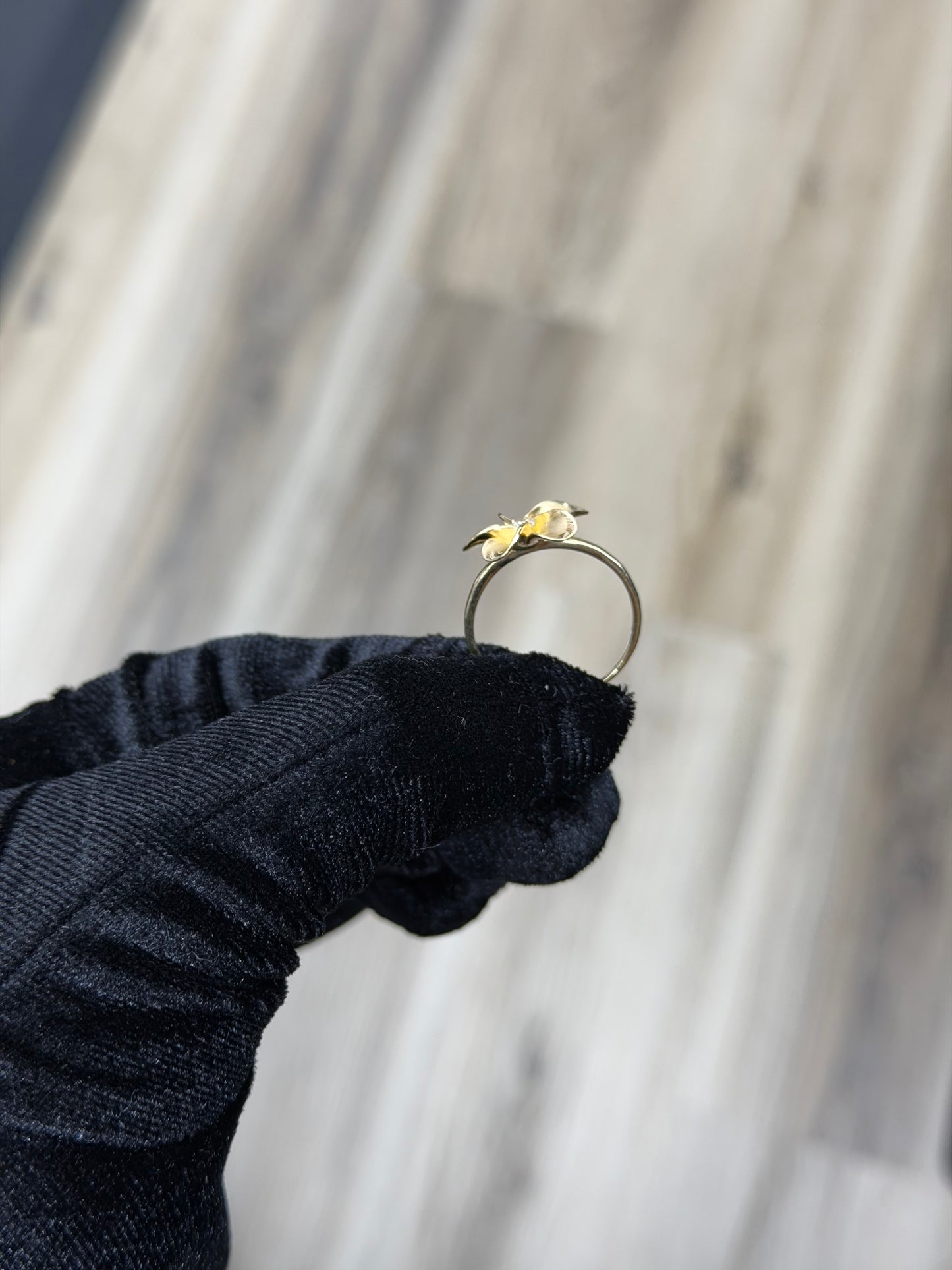 14K Plumeria Women Ring