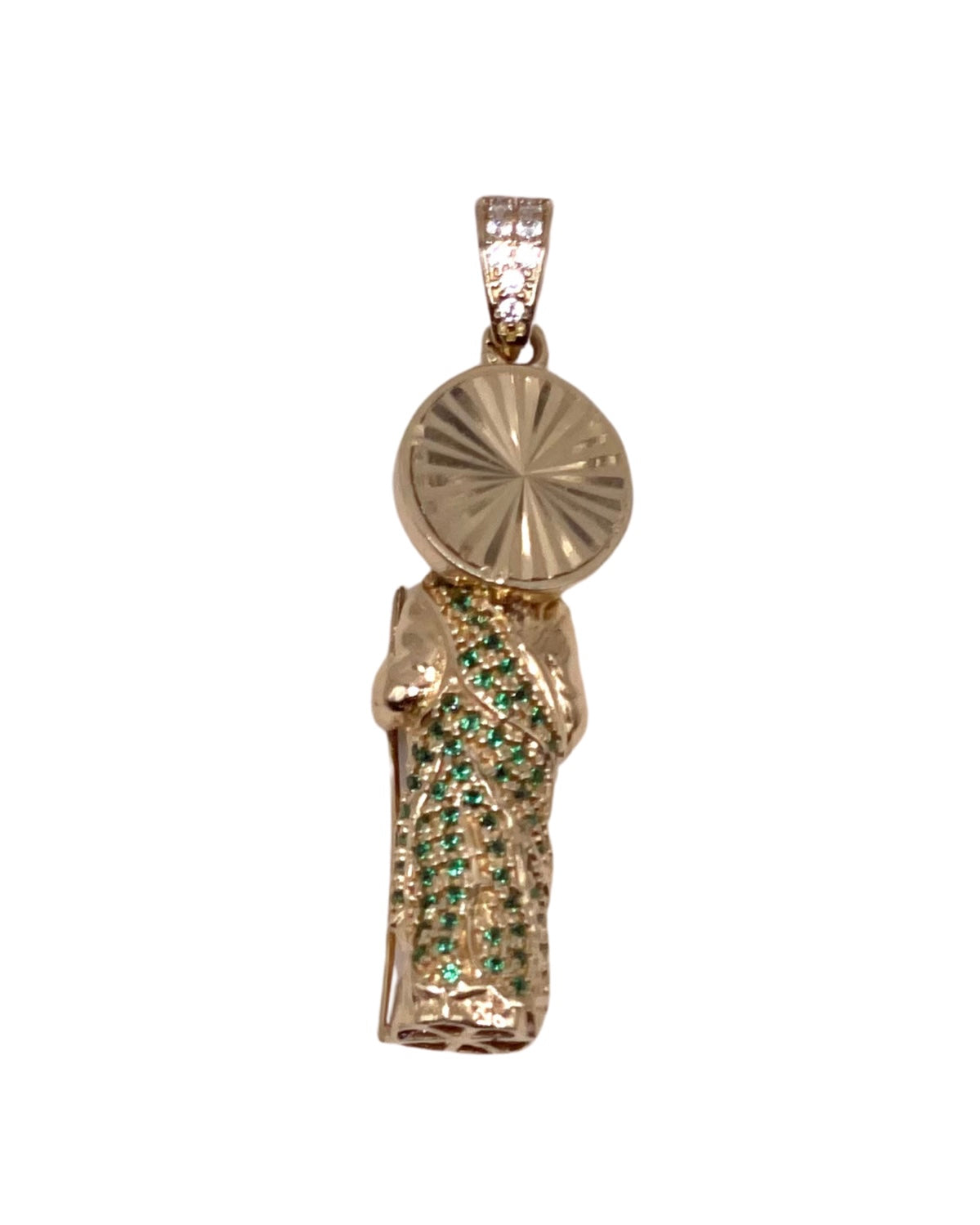 14K 3D San Judas Pendant