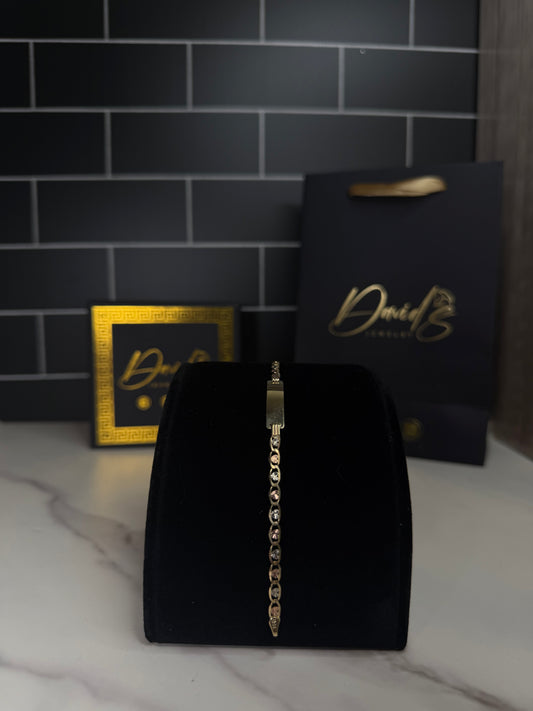 14K Heart Valentino ID Kid Bracelet