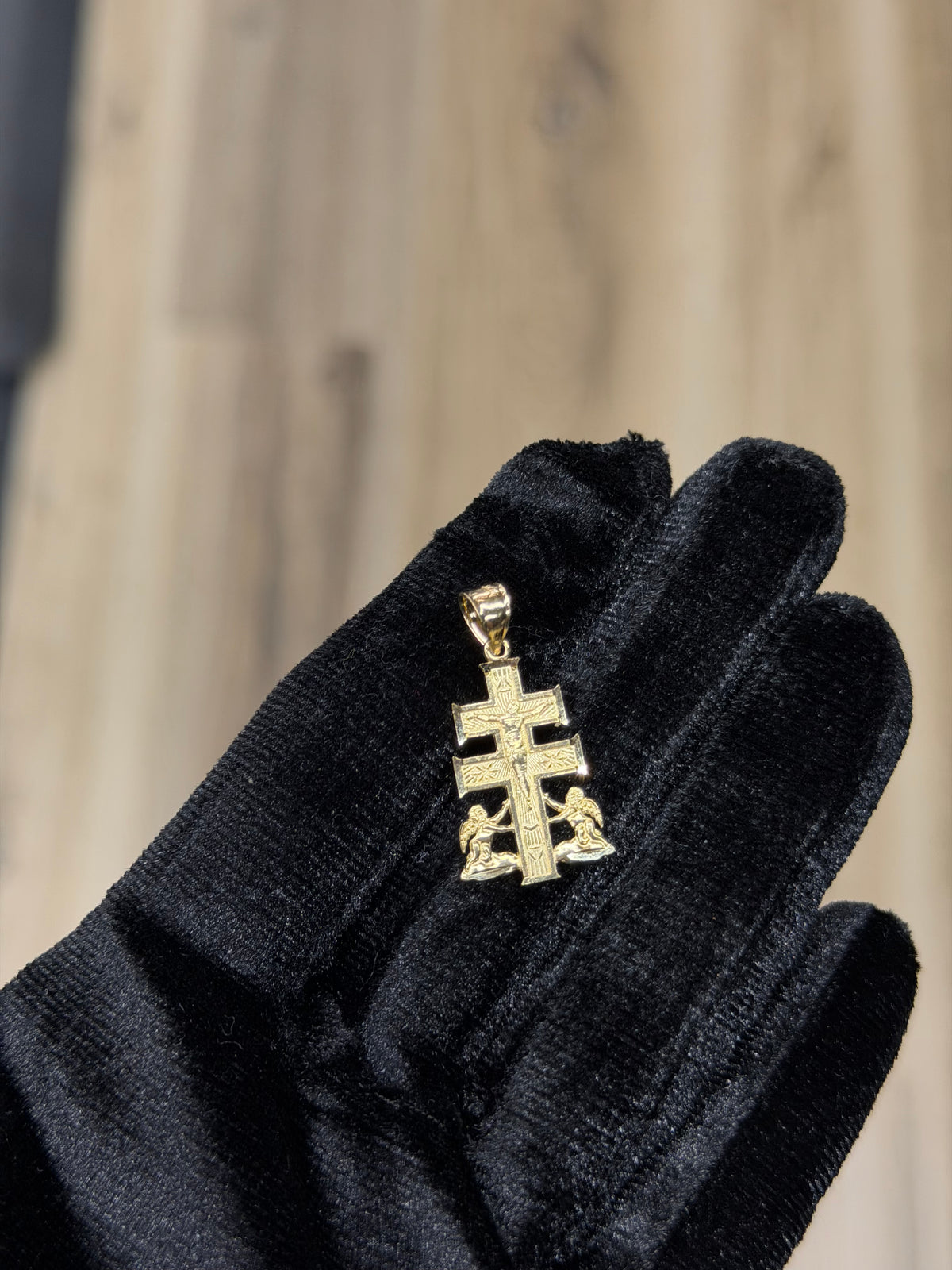 14K Cruz De Caravaca Pendant