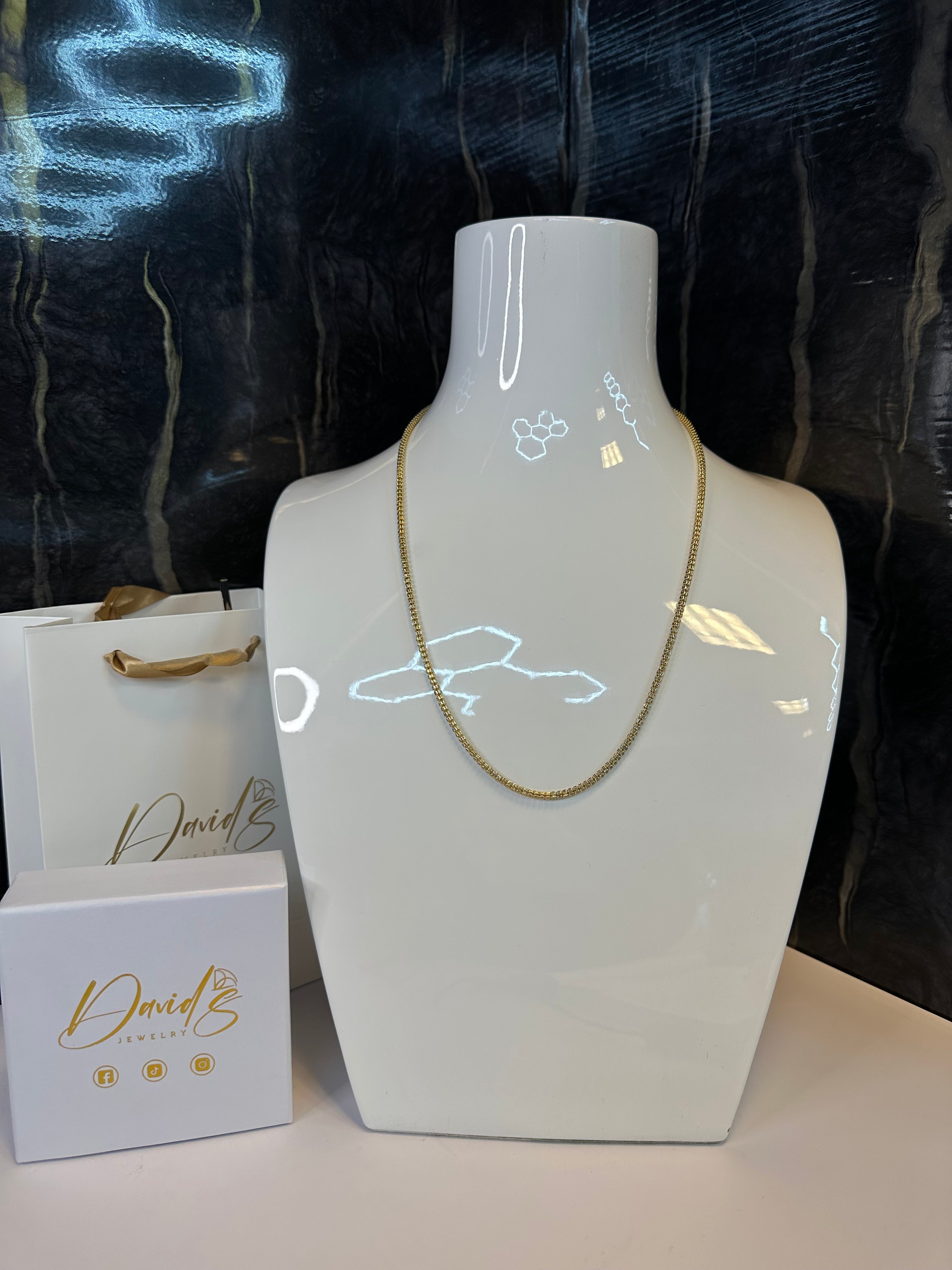 22” 14K Ice Chain(3mm) – David's Jewelry